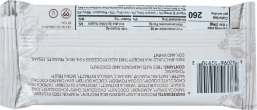 Aloha Coconut Chocolate Protein Bar Perspective: back