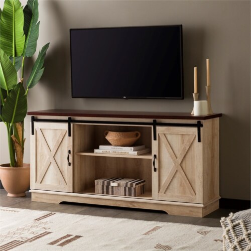 Walker edison sliding barn on sale tv stand