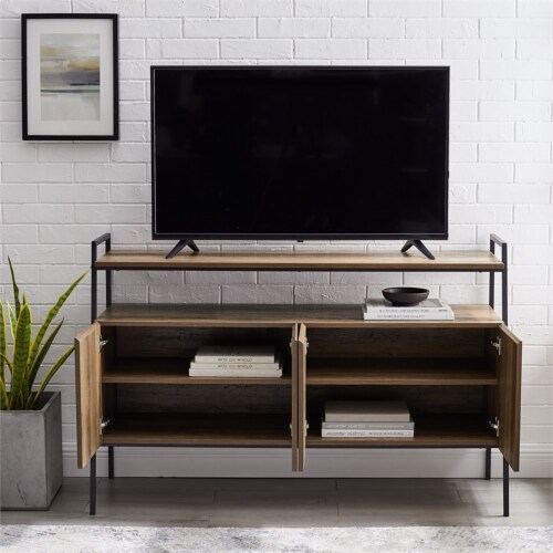 Walker Edison 52 Urban Industrial TV Stand Storage Console