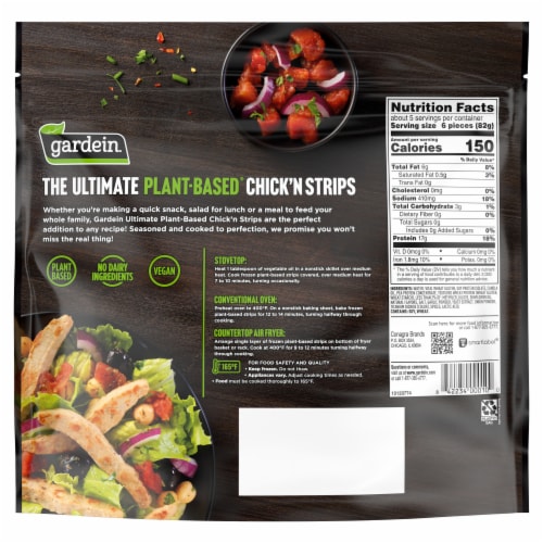 Gardein Ultimate Plant Based Original Chicken Strips Perspective: back