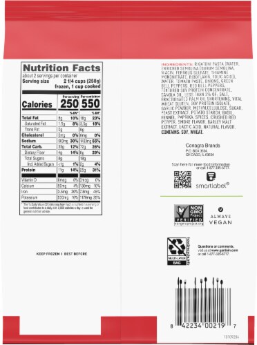 Gardein Skillet Meals Italian Style Meatless Rigatoni n' Saus'age Perspective: back