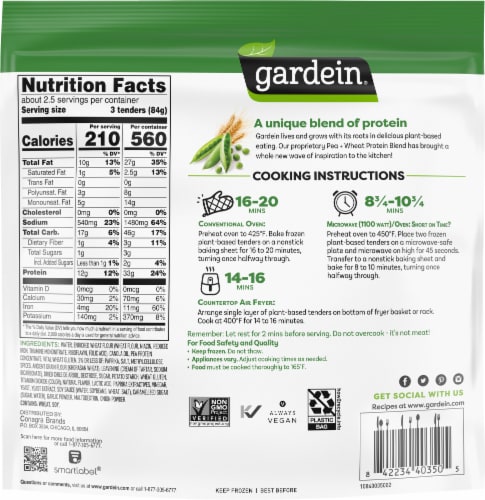 Gardein Nashville Hot Chick'n Tenders Perspective: back