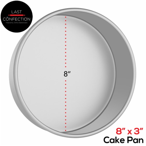 8x3 inch Round Cake Tin with Solid Base