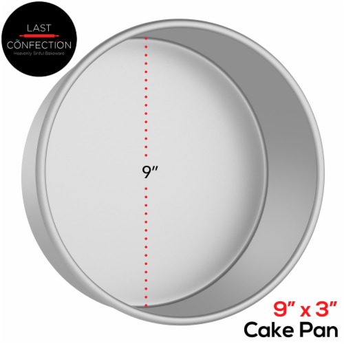 Choice 9 x 3 Round Straight Sided Aluminum Cake Pan