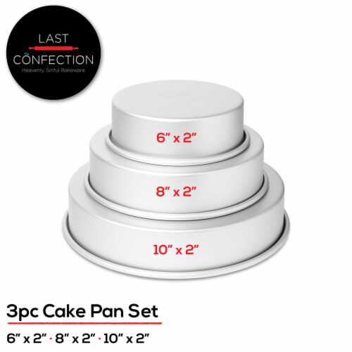 Choice 6 x 2 Round Straight Sided Aluminum Cake Pan