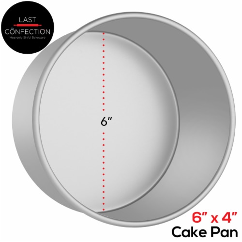 6 x 4 Round Aluminum Cake Pan by Last Confection Perspective: back