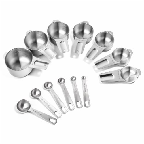 Last Confection Stainless Steel Measuring Spoons, Set of 6 for Dry Spices  and Liquid Cooking & Baking Ingredients