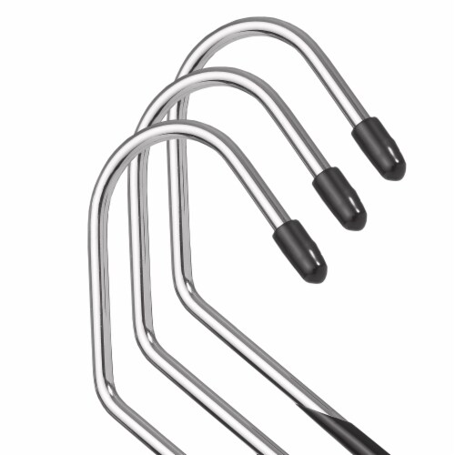 20 Open-Ended Pants Hangers, Non-Slip for Slacks, Jeans, Skirts Perspective: back