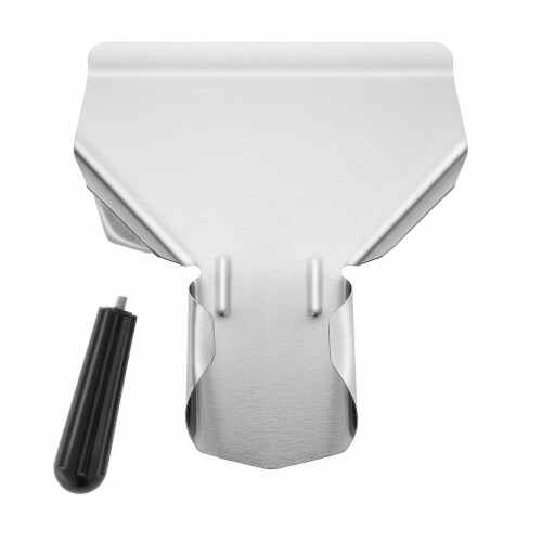 Commercial French Fry Scoop, Left - Stainless Steel Bagger & Scooper Perspective: back