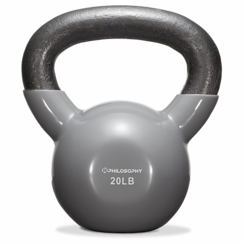 Basics Vinyl Coated Cast Iron Kettlebell Weight : .co