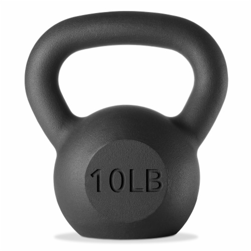 New 10lb Cast Black Kettlebell Kettlebells