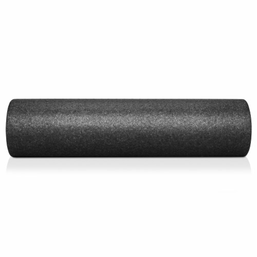 24 High-Density Foam Roller for Exercise Massage Recovery - Black Perspective: back