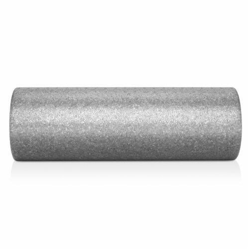 18 High-Density Foam Roller for Exercise Massage Recovery - Gray Perspective: back