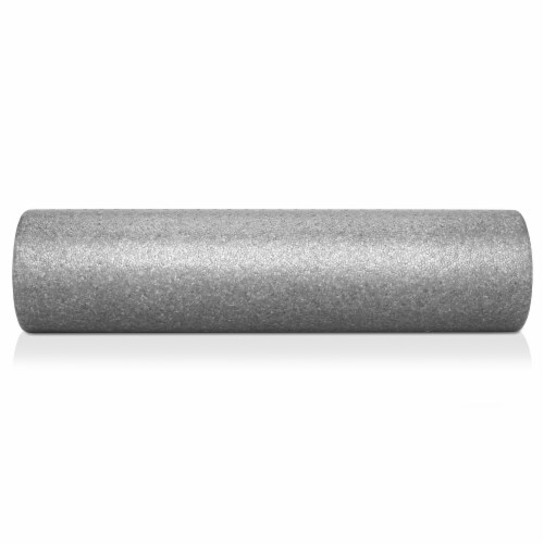 24 High-Density Foam Roller for Exercise Massage Recovery - Gray Perspective: back