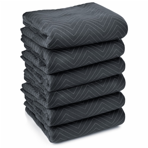 6-Pack, 40 x72 Ultra Thick Pro Moving & Packing Blankets - by Sure-Max Perspective: back