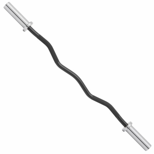 47 EZ Curl Olympic Barbell - 9.3KG 28mm Grip 400LB 4 Needle Bearing Perspective: back