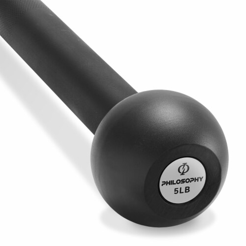 Steel Mace Bell 5 LB, Mace Club for Strength Training, Body Workouts Perspective: back