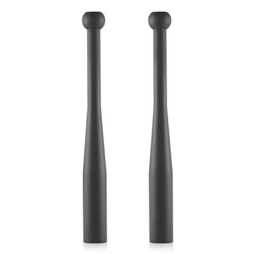 5 LB Indian Clubs Pair, Weighted Steel Exercise Club Bells, 10 LB Set Perspective: back