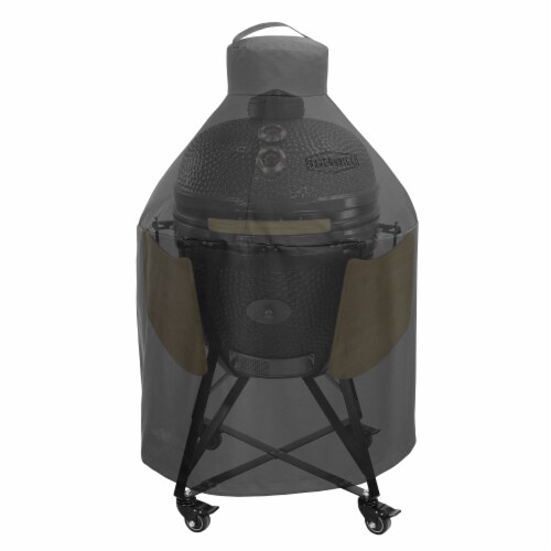 22 Ceramic Grill Cover, Large Kamado BBQ Grill, Universal Fit 31 x40 Perspective: back
