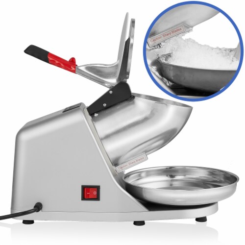 Ice Crusher Shaver Machine, Stainless Steel Blades for Snow Cones