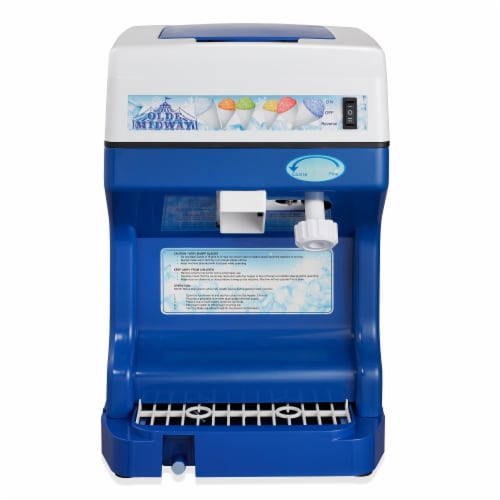 Electric Ice Shaver Crusher for Desserts, Commercial Snow Cone Machine Perspective: back