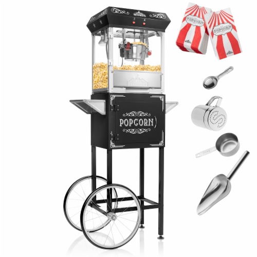 Black sales popcorn machine