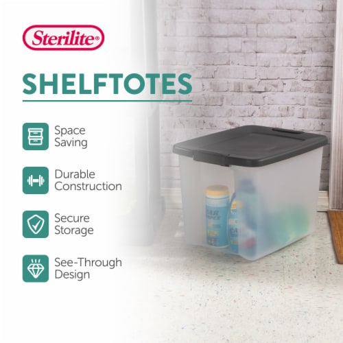  Sterilite Tuff1 30 Gallon Plastic Stackable Basement