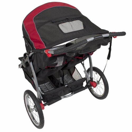 Baby Trend Lightweight Expedition Double Jogger Stroller, Centennial | DJ96181 Perspective: back