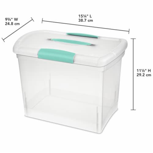 GreenMade FlipTop Large Capacity Clear Plastic Storage Tote, 2