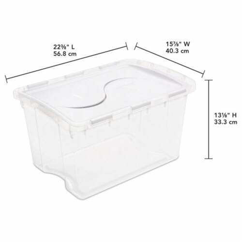 Sterilite Hinged Lid Ornament Storage Box, 48 qt - Kroger