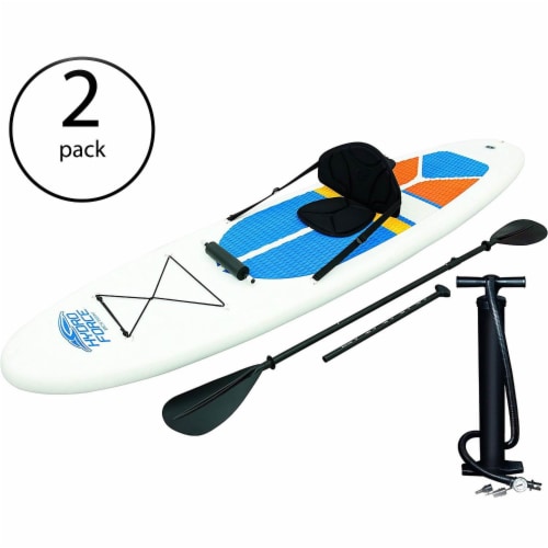 Bestway Hydro Force White Cap 10 Inflatable SUP Stand Up Paddle Board 2 Pack 2 Piece City Market