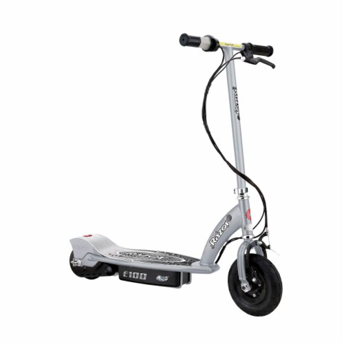 Razor E100 Kid Ride On 24V Motorized Electric Powered Scooters, Silver & Purple Perspective: back