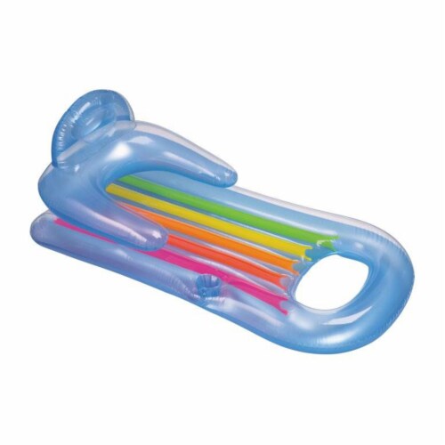 intex king kool lounge inflatable swimming pool lounger with headrest