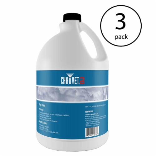 Chauvet DJ 1 Gal Bottle of Fog Smoke Juice Fluid for Fog Machines | FJU (3 Pack) Perspective: back