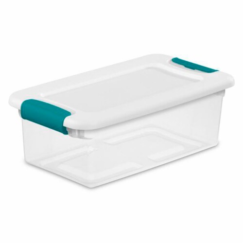 Set of 3 Large Storage Containers 105 Quart Clear Plastic Totes Latching  Lids