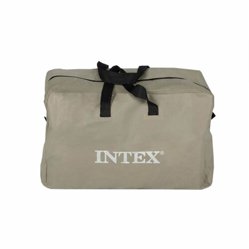 Intex Excursion 5 Person Inflatable Rafting and Fishing Boat w/ 2 Oars (4 Pack) Perspective: back
