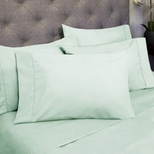 Sweet Home Collection 6 Piece Solid Brushed Microfiber Sheets