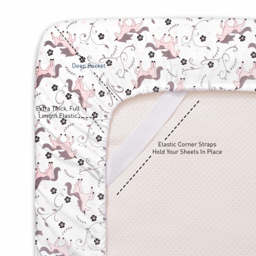 Sweet Home Collection | Unicorns Printed Sheet Set, Kids Fun and Comfortable, Twin Perspective: back