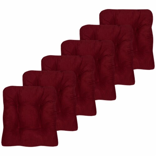 Sweet Home Collection Memory Foam Tufted Chair Cushion Non Slip