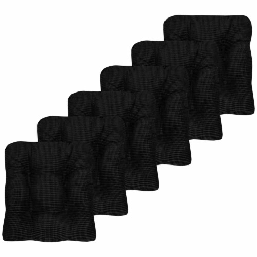 Sweet Home Collection Memory Foam Tufted Chair Cushion Non Slip