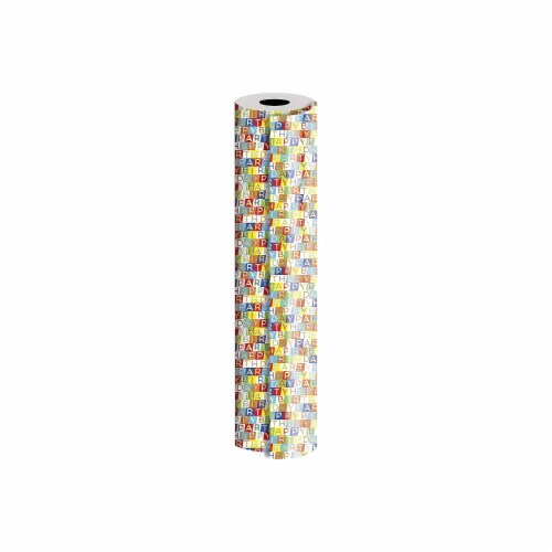 Jam Paper Industrial Size Bulk Wrapping Paper Rolls, Watercolor, 1/4 Ream, 520 Sq. ft (165J10130208)