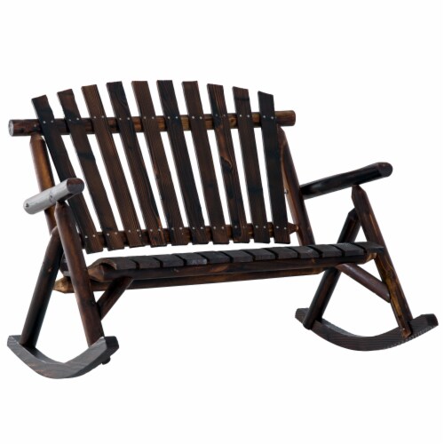 Double wooden rocker hotsell