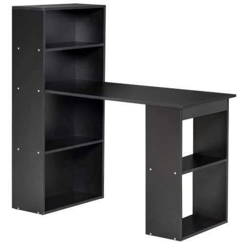 47 Modern Compact Small Space Computer Office Desk with Bookshelf Combo  Black, 1 Unit - Kroger