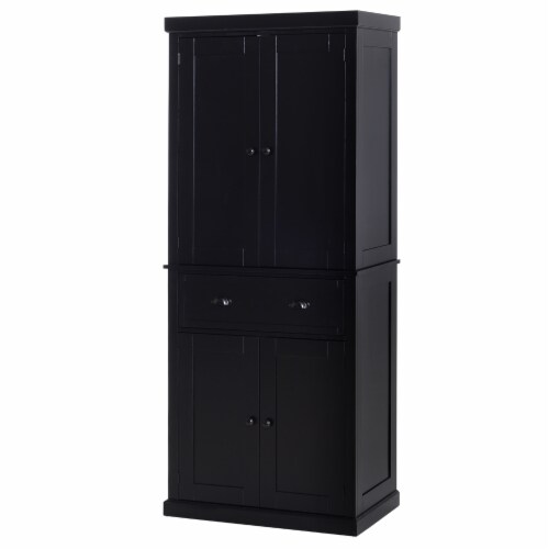 Black sales pantry cabinet