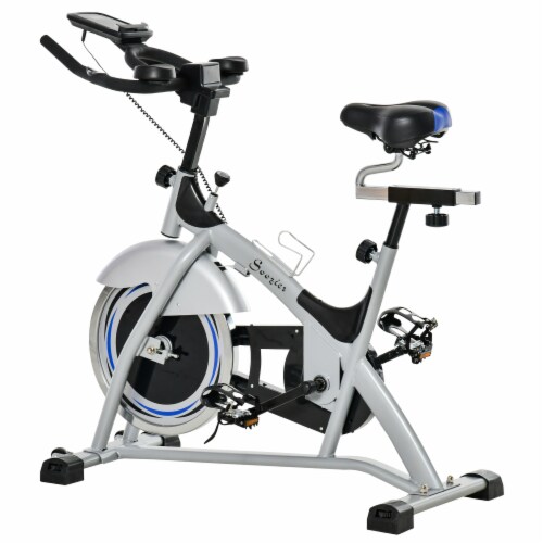 Home Gym Bike 33lb Flywheel Stationary Cycling Bicycle w/ Adjustable Resistance Perspective: back