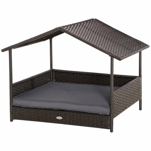 Bed frame dog house top