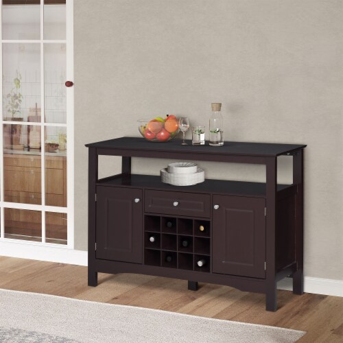 Minimalist shop buffet table
