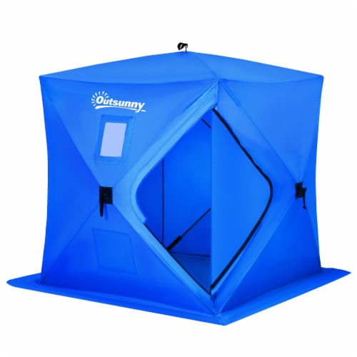 2 Person Ice Fishing Shelter, Waterproof Oxford Fabric Portable Pop-up Ice  Tent, 1 Unit - Foods Co.