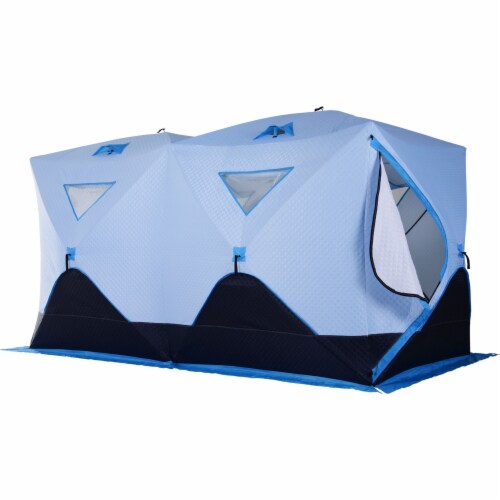 8 Person Ice Fishing Shelter, Waterproof Oxford Fabric Portable Pop-up Ice  Tent, 1 Unit - QFC