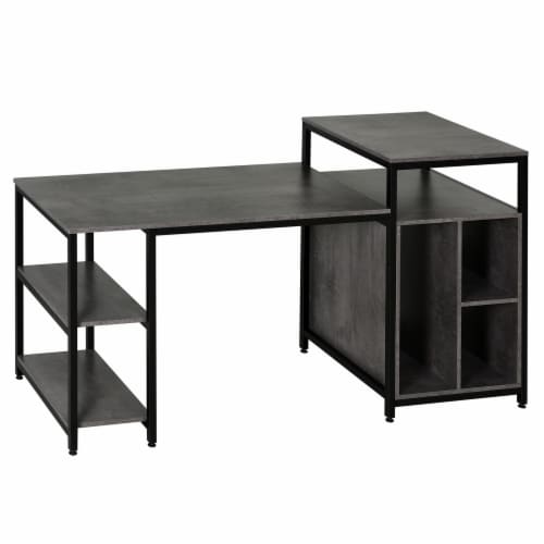 Black wood shop grain desk